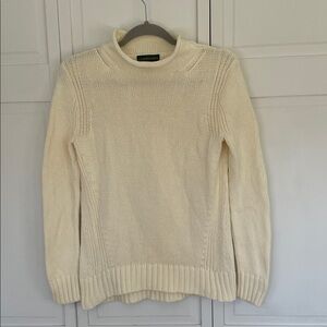 J. Crew Cream Turtleneck Sweater